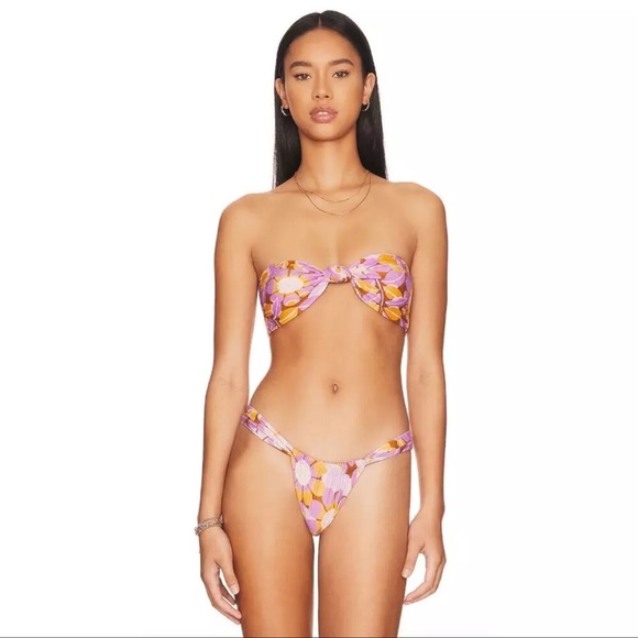 Stone Fox Swim x Free People Retro Bloom Bikini Set NWT Small - Picture 4 of 4